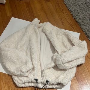 White Sherpa jacket